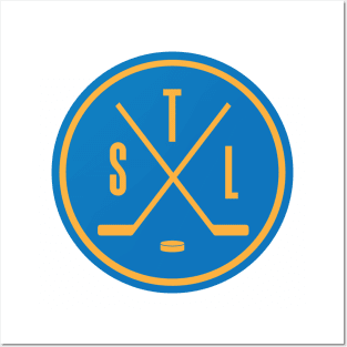 STL Hockey Blue Posters and Art